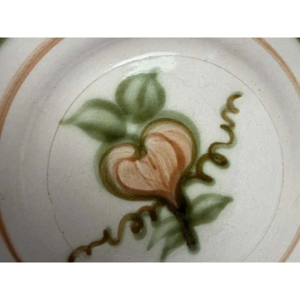Vintage John B Taylor Harvest Fig 8” Salad Plates Set of 7 Hand Painted